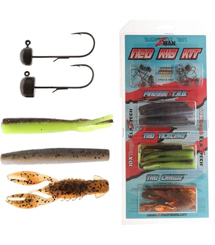 Amazon.com : Z-Man KIT-NED-GP Ned Rig Kit - Green Pumpkin, Multi